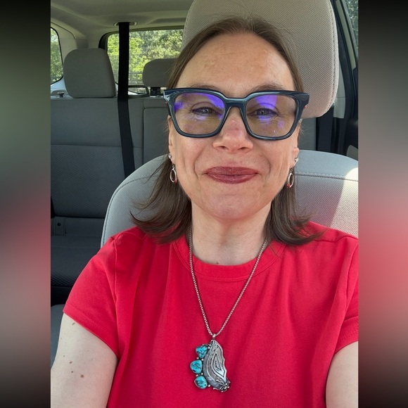 Unique Vintage Native American Triple Turquoise Sterling Silver Feather Pendant - Picture 12 of 12